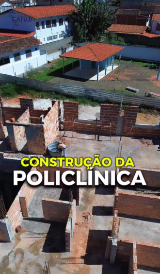 Construção da Policlínica avança e reforça investimentos na saúde de Catuji
